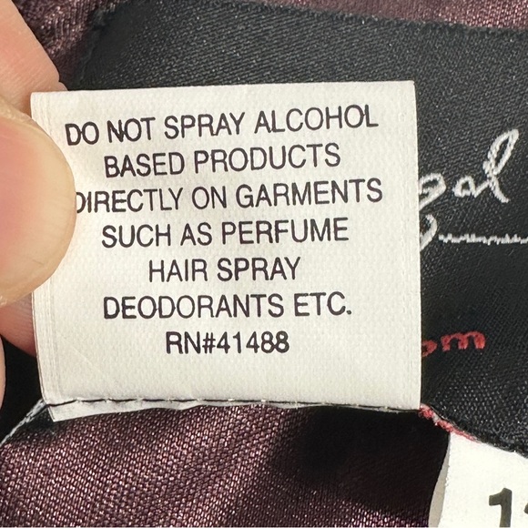 MacDuggal 4977 formal gown in mulberry, size 12, wedding, evening - Picture 15 of 16